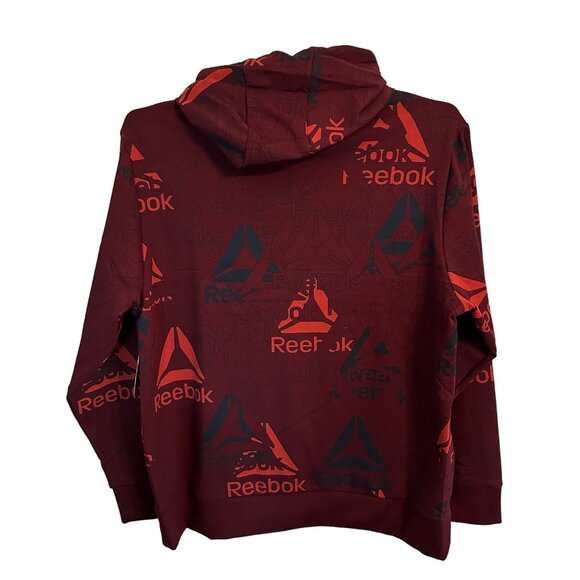 Reebok Classic Graphic Logo Hoodie Sweatshirt Men's SZ 2XL Port Royale (Red) NWT - Picture 2 of 9